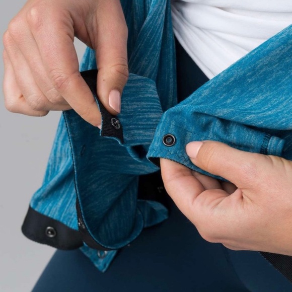 NWT Lululemon Vinyasa Scarf Heathered Tofino Teal Blue Rulu - Picture 5 of 11